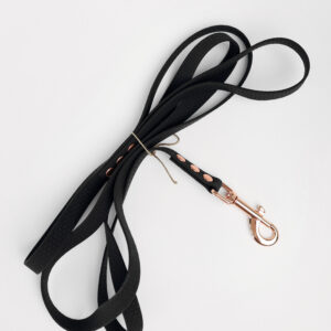 Smycz miejska wodoodporna - Czarna