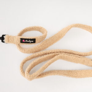 Smycz dla psa Amigos - Pluszowy, kremowy